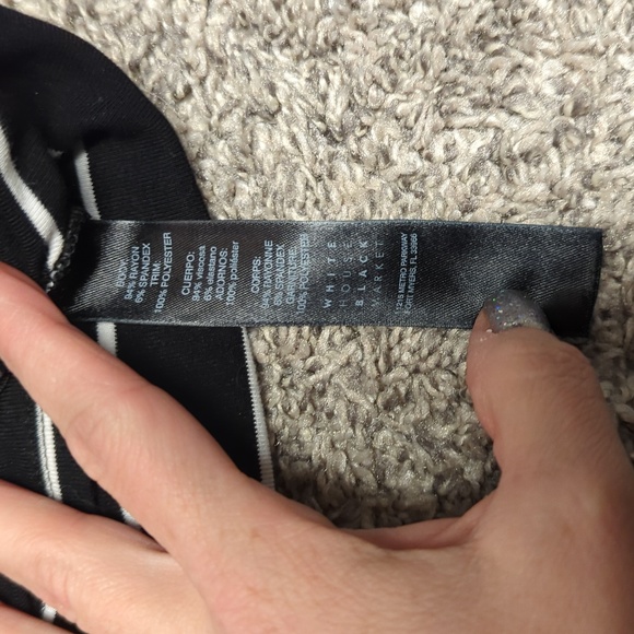 White House Black Market Striped Top - Picture 3 of 5